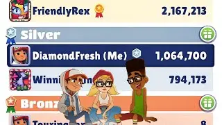 Subway 🚆 Surfers | Silver 🥈 Rank in one runn |Christmas 2025 North Pole top speed running 💨 