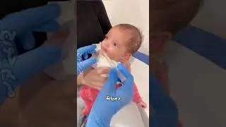 اول تطعيم لبناتي التوأم لما تمو شهرين يوم ٢٢/٤/٢٢ 😢وجعو قلبي 😢🤍💔