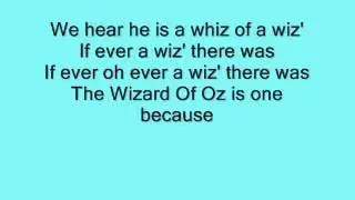 The Wizard Of Oz: We're Off To See The Wizard with lyircs