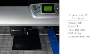 Detailed Vinyl Cutting with the Silver Bullet Pro