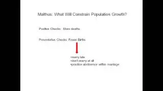 Soc 203: Malthus