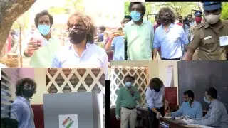 Actor Vikram voting , Tamilnadu Election