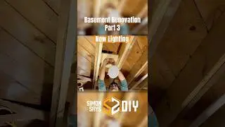 Basement Renovation Part 3 - New Lighting #simonsaysdiy #diy #basementrenovation #homeimprovement