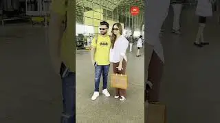 Bollywood Update: #RahulVidya and his wife #DishaParmar spotted at the airport. #ytshorts #trending