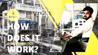 How does work #Q_Green Block and #batchingplant  Machine⁉️