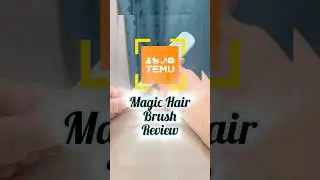 TEMU finds | Is the Temu Magic Hair Brush REALLY Magical? #shorts #youtubeshorts  #temu