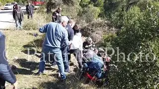 ΔΙΑΣΩΣΗ ΟΔΗΓΟΥ ΜΟΤΟΣΥΚΛΕΤΑΣ ΑΠΟ ΤΗΝ ΠΥΡΟΣΒΕΣΤΙΚΗ ΥΠΗΡΕΣΙΑ ΕΚΑΒ ΣΕΑΔ ΚΑΙ ΚΑΤΟΙΚΟΥΣ ΜΕΤΑ ΑΠΟ ΤΡΟΧΑΙΟ Κ