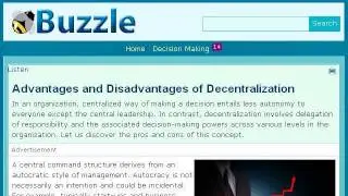 The Advantages Of Decentralized Management