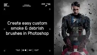 Create easy custom smoke and debris brushes in Photoshop