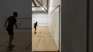 Hitting a dying length. Aim for second bounce at the back wall nick, avoid hitting sidewall.