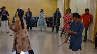 Dandiya Easy Steps Learn 🫶 Garba Navratri #dandiya #garba #navratri 