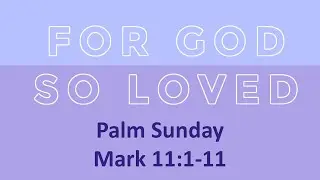 Palm Sunday Devotion