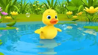 Oops! Baby Duck Scooted on the Wet Slide | Nursery Rhymes for Kids & Baby Songs