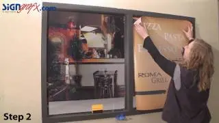 How to Install a See-Through Window Graphic