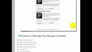 Free Google Plus Blogger Template