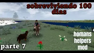 parte 7|survivalcraft 2 gameplay|humans helpers mod