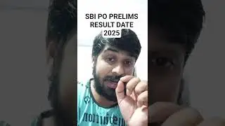 SBI PO PRELIMS RESULT DATE 2025 | #VIRAL #TRENDING #SBIPOPRELIMSRESULTDATE2025 #SBIPORESULTOUT #SBI