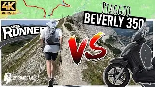 Wer gewinnt das Alpen-Duell? Motorroller vs. Profi-Läufer! | Piaggio Beverly 350