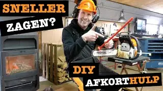 Exact 40cm haardhout? Afkorthulp kettingzaag