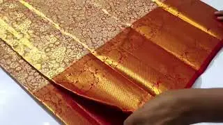 Pure kanchipuram tissue meena brocade designs 🦋