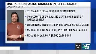 Marenisco Township man faces 3 felonies for deadly crash