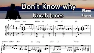 -Don't Know Why/ Norah Jones/Piano Sheet Music / by  SangHeart Play