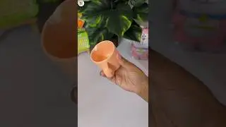 Reuse Broken Cup 😳 #diy #easycraft #bestoutofwaste #reuseidea #brokencup