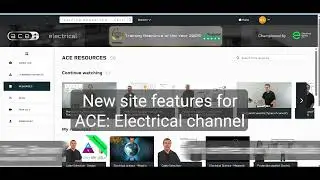 ACE: Electrical -  Learning Pathways and CPD Certificates