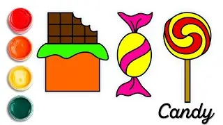 How to draw candy for kids | How to Draw Candy Easy