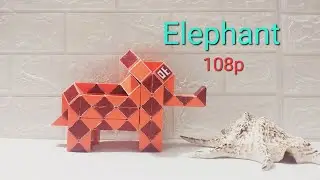 Rubik's Twist or Snake Cube 108 Pieces - Elephant