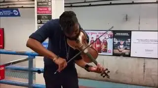 Mo Javi tearing it up #chicago #WCTA #WCTAchicagoundergroundsound #cta #busker #subway