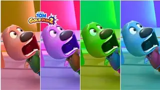 Talking Tom Gold Run 2 - Talking Ben In Lava World - 4x - Colour Power Chase - Game Of Fame Gameplay