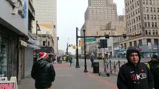 ⁴ᴷ⁶⁰ Walking Newark, NJ: Broad Street from City Hall to Harriet Tubman Square