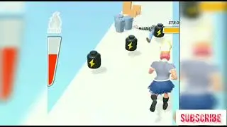 Muscle Rush - Smash Running / Powerful girl character / All Levels Gameplay