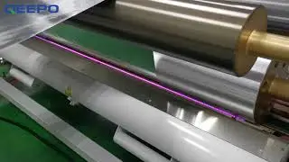 What does a corona treater do?