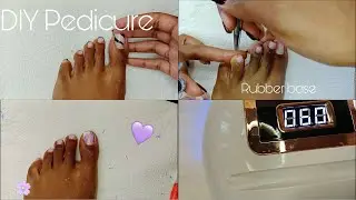 DIY Pedicure: Purple french💜