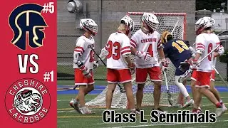 Rematch! CT Class L Semifinals | #5 Simsbury vs. #1 Cheshire | High School Lacrosse Highlights 2024