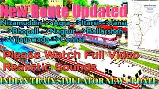 Indian Train Simulator New Update.Real Station Announcement,Real Horen And Track Sounds.