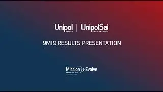 Unipol Gruppo and UnipolSai | 9M19 consolidated results presentation