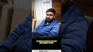 JEE Main 2026 January Attempt &ndash; Complete Paper Review & Analysis 📚🎯 #jee2026exams #jee2026mains #kgs