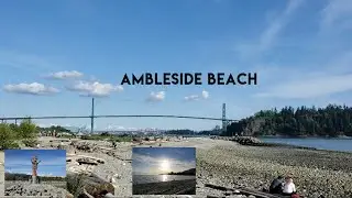 Ambleside Beach in  West Vancouver, BC, Canada