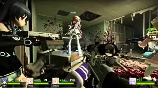 Left 4 Dead 2 Neptunia Mod: No Mercy (4/5) The Hospital