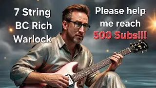 7 String BC Rich Warlock Assembly after wet sand, buff & Polish!!!