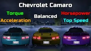 Torque vs Balanced vs Horsepower - Chevrolet Camaro Tuning  - Need for Speed Carbon Redux mod