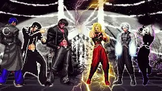 [KOF Mugen] Ultimate Iori Yagami Team Vs Lightning, Dark & Light Orochi Adel Team