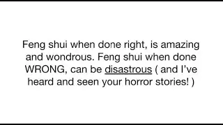 The big feng shui lie