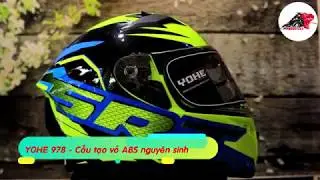 Review - Đ&aacute;nh gi&aacute; mũ bảo hiểm fullface Yohe 978