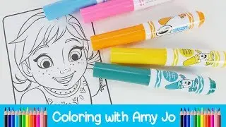 Coloring Princess Anna | Coloring Videos | DCTC | Amy Jo