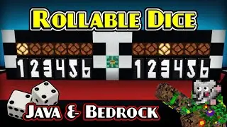 Redstone DICE Expandable 2-9 Sided Die | Minecraft Redstone Tutorial | Java Bedrock MCPE XBOX PS