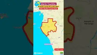 Gabon Islamic Countries Google maps🇬🇦 #islam #maps #viral #shortvideo #muslimcountry #allah #Gabon